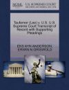 Tauferner (Lee) v. U.S. U.S. Supreme Court Transcript of Record with Supporting Pleadings